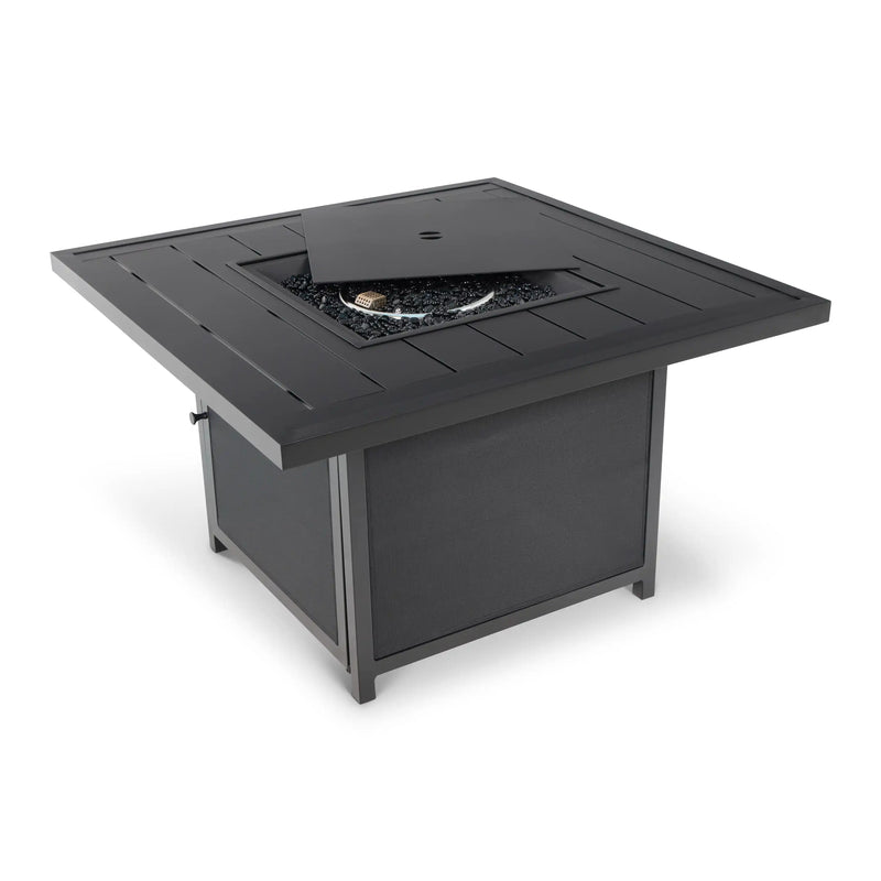 42" Square Slat Fire Table W/ Lid - The Great Escape