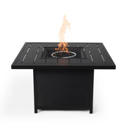 42" Square Slat Fire Table W/ Lid - The Great Escape