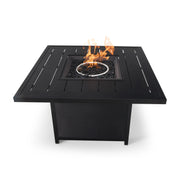 42" Square Slat Fire Table W/ Lid - The Great Escape
