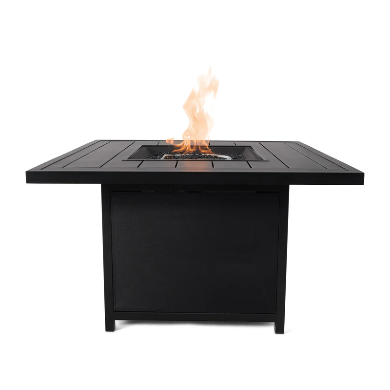 42" Square Slat Fire Table W/ Lid - The Great Escape