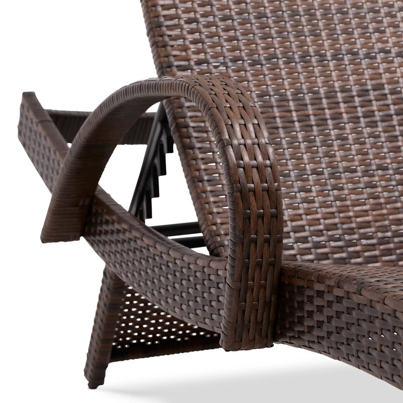 Waveland Woven Chaise Lounges - Driftwood - The Great Escape