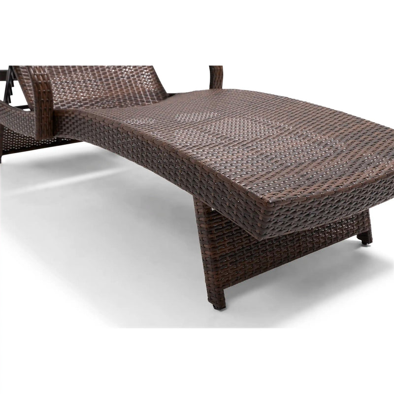 Waveland Woven Chaise Lounges - Driftwood - The Great Escape