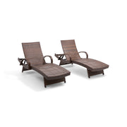 Waveland Woven Chaise Lounges - Driftwood - The Great Escape