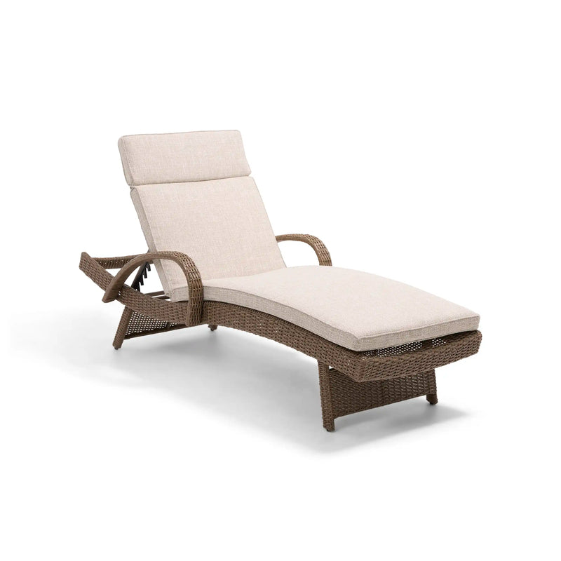Waveland Woven Chaise Lounges (2 Pack) Driftwood - The Great Escape