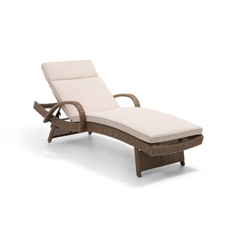 Waveland Woven Chaise Lounges (2 Pack) Driftwood - The Great Escape