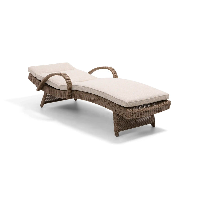 Waveland Woven Chaise Lounges (2 Pack) Driftwood - The Great Escape