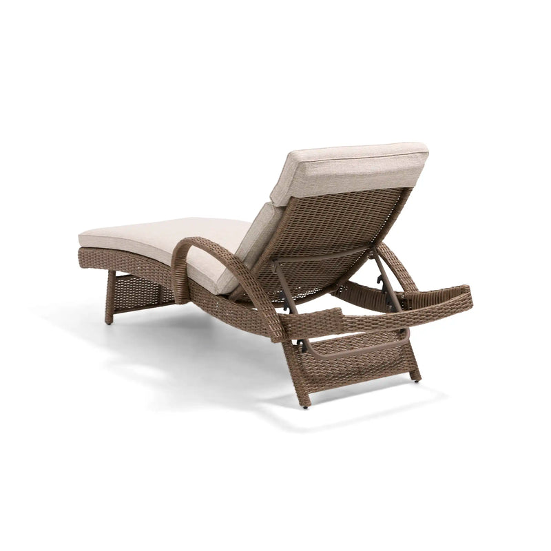 Waveland Woven Chaise Lounges (2 Pack) Driftwood - The Great Escape