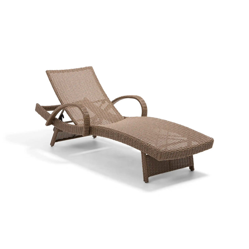 Waveland Woven Chaise Lounges (2 Pack) Driftwood - The Great Escape