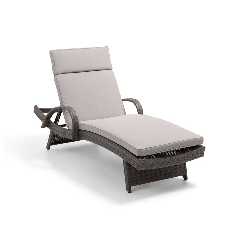 Waveland Woven Chaise Lounges (2 Pack) Grey - The Great Escape