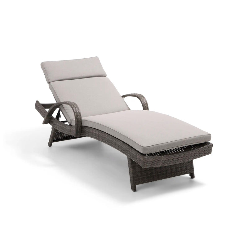 Waveland Woven Chaise Lounges (2 Pack) Grey - The Great Escape