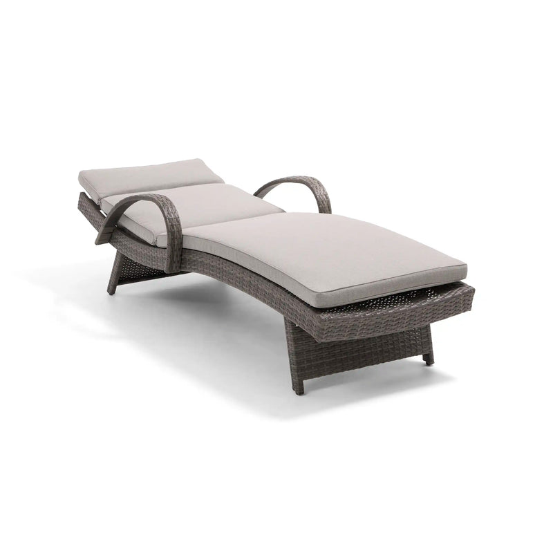 Waveland Woven Chaise Lounges (2 Pack) Grey - The Great Escape