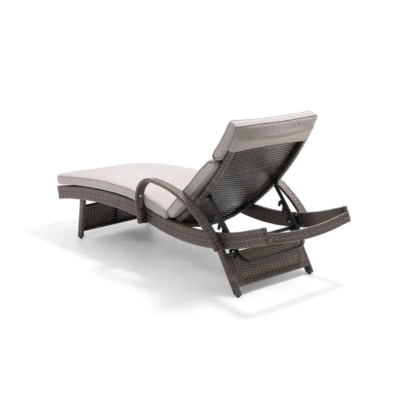 Waveland Woven Chaise Lounges (2 Pack) Grey - The Great Escape