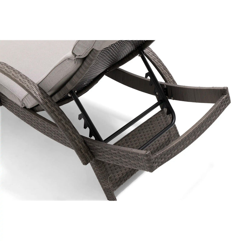 Waveland Woven Chaise Lounges (2 Pack) Grey - The Great Escape