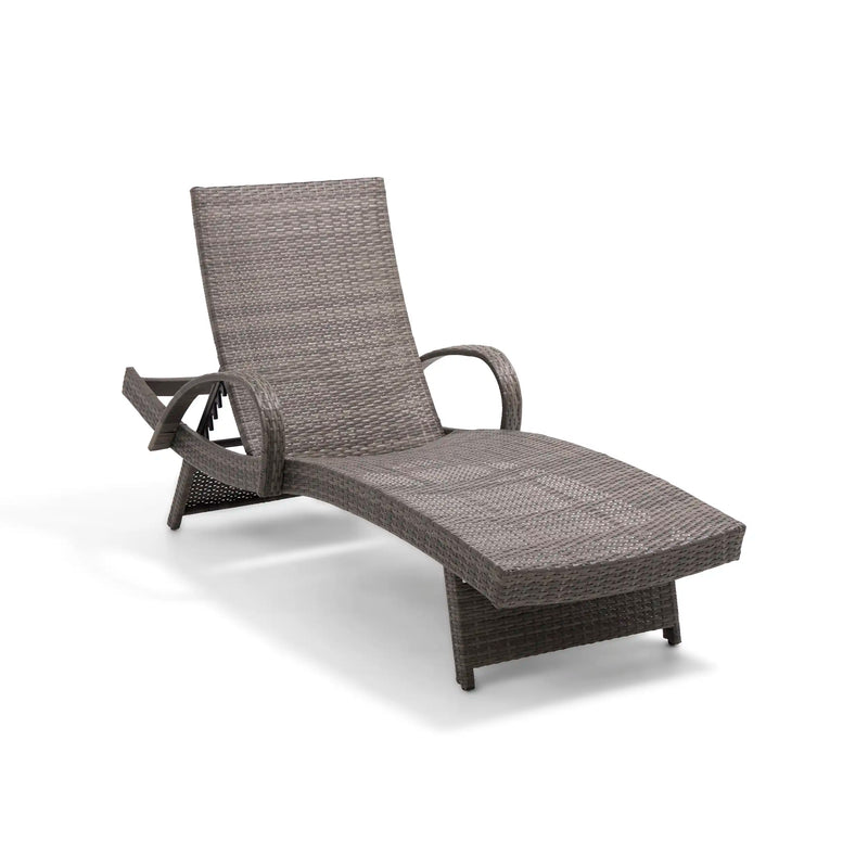 Waveland Woven Chaise Lounges (2 Pack) Grey - The Great Escape