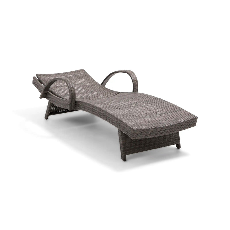 Waveland Woven Chaise Lounges (2 Pack) Grey - The Great Escape