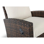 Arcadia Cushioned Dark Brown Recliner - The Great Escape