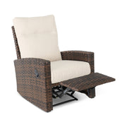 Arcadia Cushioned Dark Brown Recliner - The Great Escape