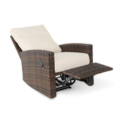 Arcadia Cushioned Dark Brown Recliner - The Great Escape