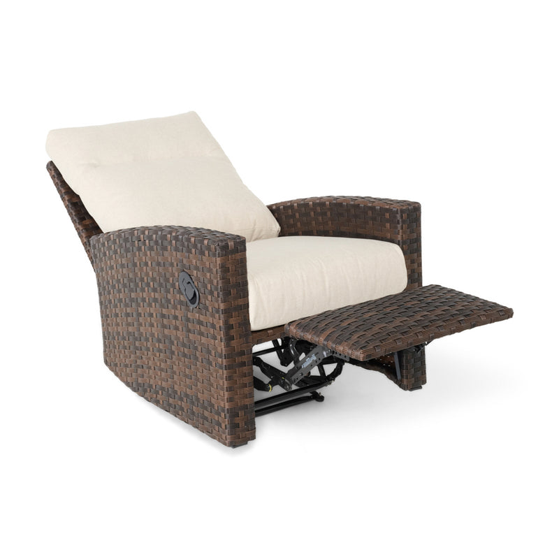 Arcadia Cushioned Dark Brown Recliner - The Great Escape