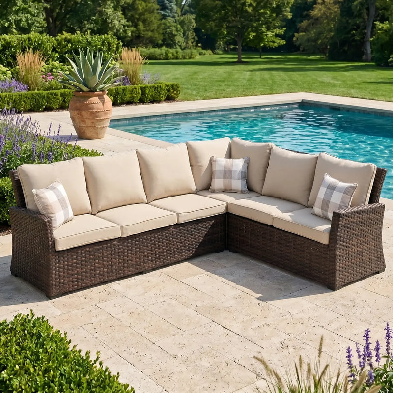 Arcadia Sectional Group - Brown - The Great Escape