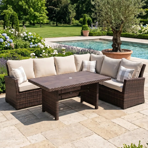 Arcadia Sectional Group - Brown - The Great Escape