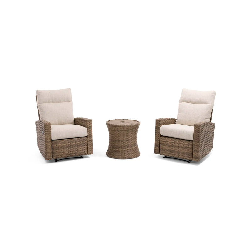 Arcadia 3 Piece Recliner Group Driftwood Brown - The Great Escape