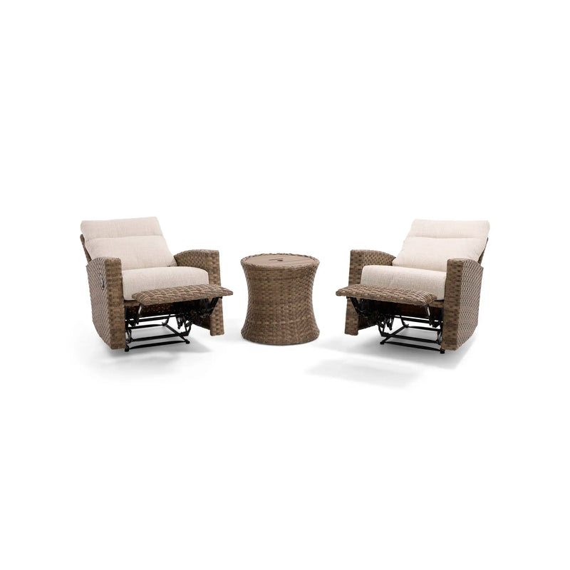 Arcadia 3 Piece Recliner Group Driftwood Brown - The Great Escape