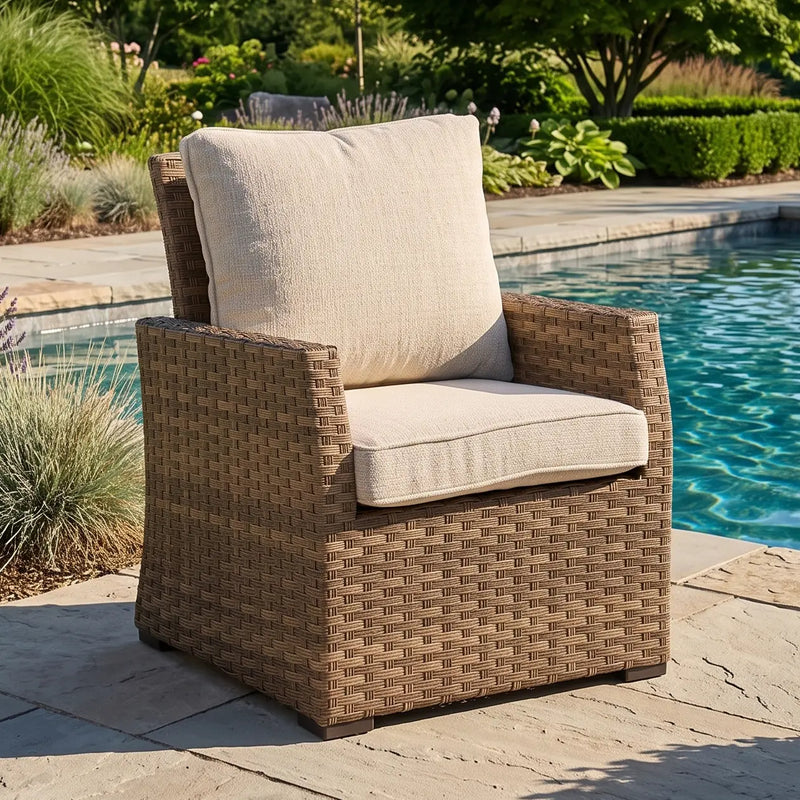 Arcadia Cushioned Lounge Chair Driftwood - The Great Escape