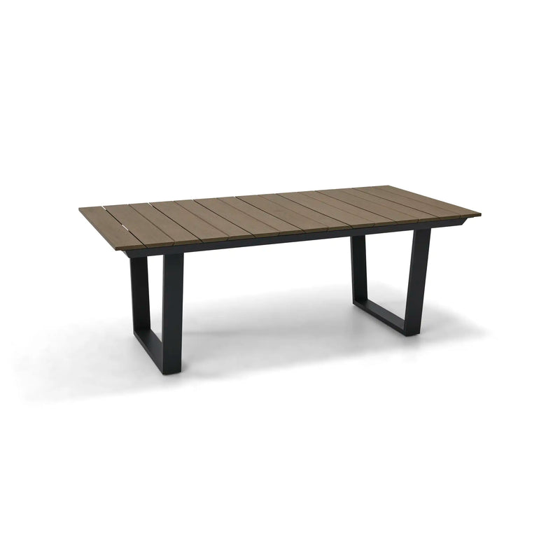 44x80 Inch Rectangle E-Teak Slat Dining Table - The Great Escape