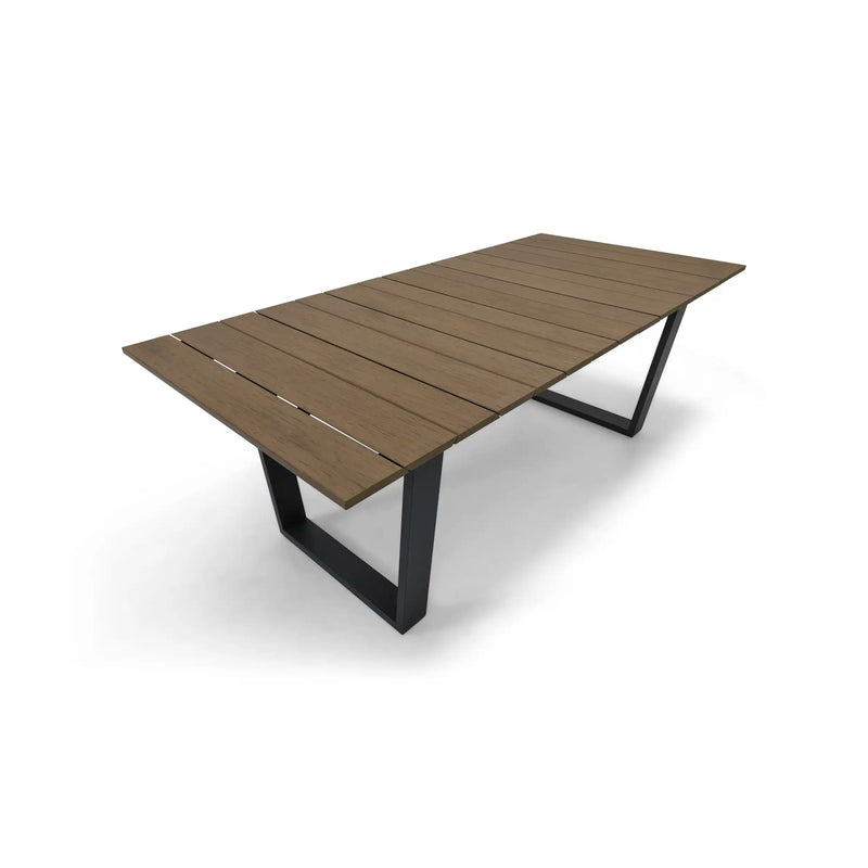 44x80 Inch Rectangle E-Teak Slat Dining Table - The Great Escape
