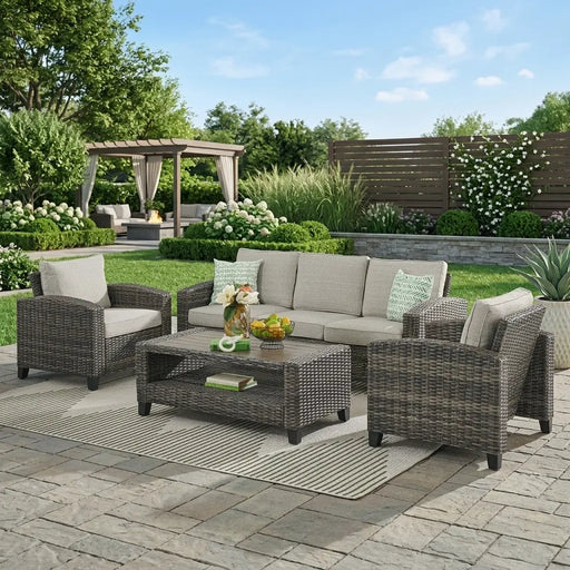 Brookside 4 Piece Sofa Group - The Great Escape