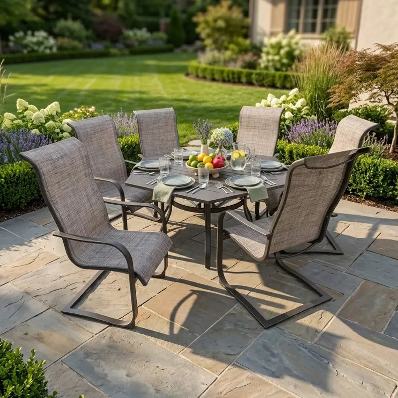 Augustine 7 Piece Spring Dining Group - The Great Escape