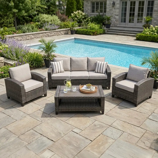 Brookside 4 Piece Sofa Group - The Great Escape