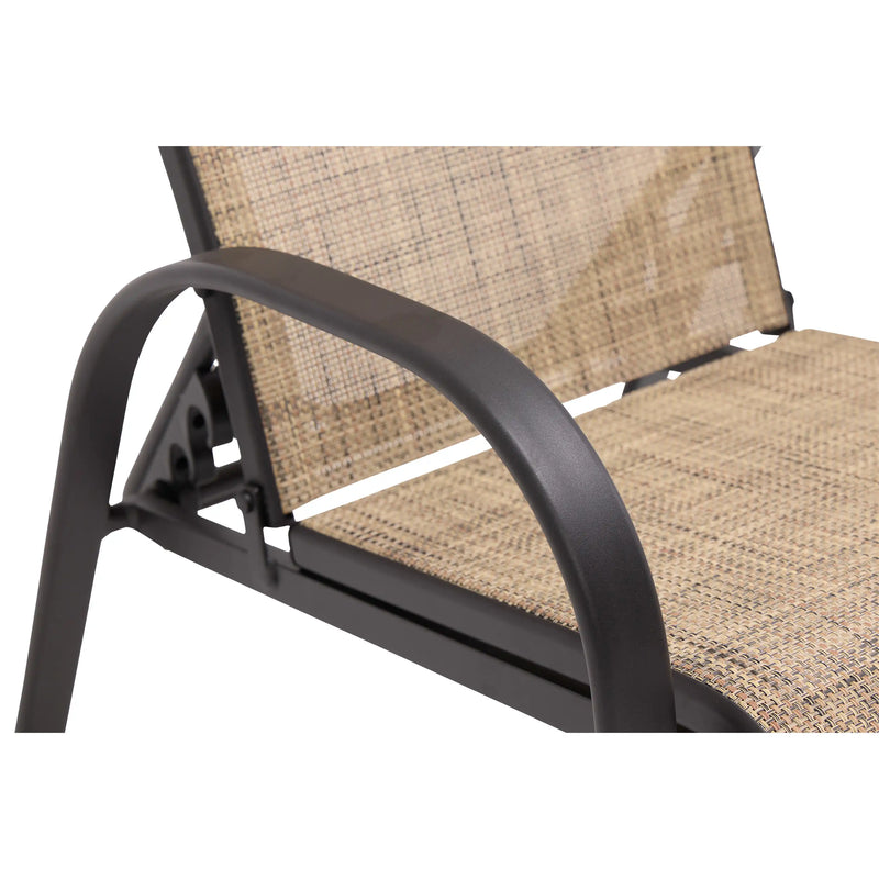 Davenport Aluminum Stacking Sling Lounge Chair - The Great Escape