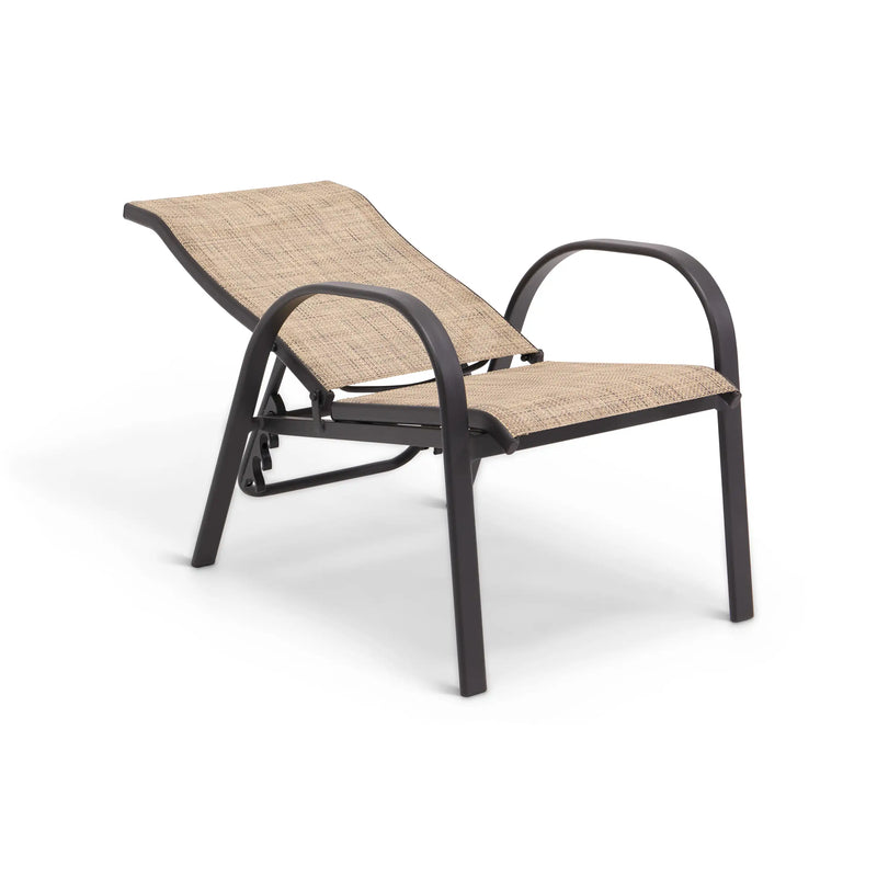 Davenport Aluminum Stacking Sling Lounge Chair - The Great Escape