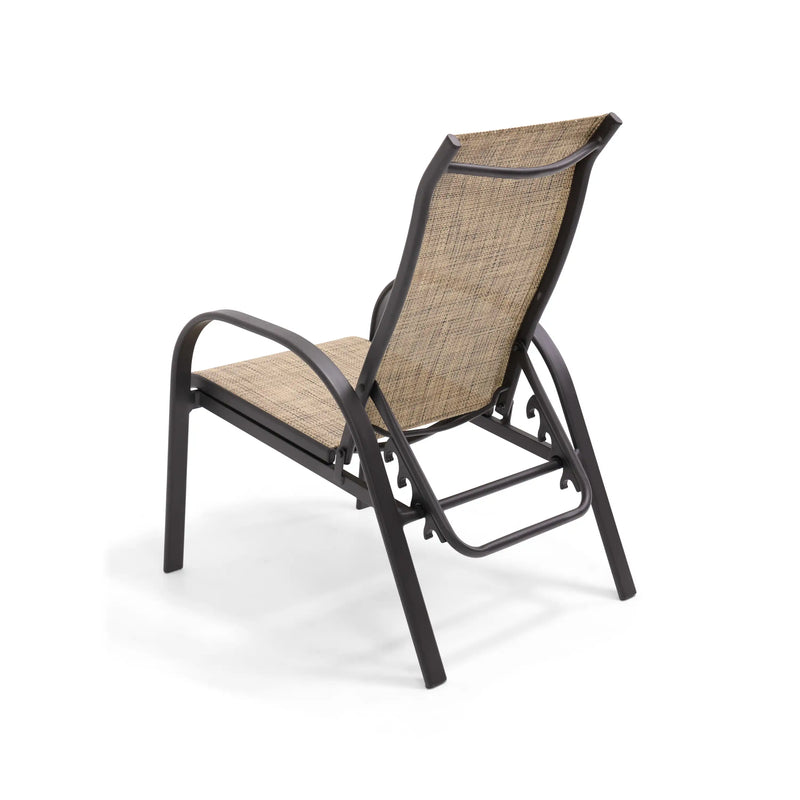 Davenport Aluminum Stacking Sling Lounge Chair - The Great Escape