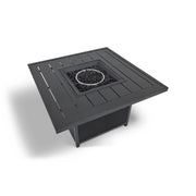 42 Inch Square Slat Firepit With Lid - The Great Escape