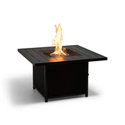 42 Inch Square Slat Firepit With Lid - The Great Escape