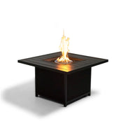 42 Inch Square Slat Firepit With Lid - The Great Escape