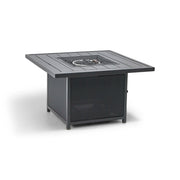 42 Inch Square Slat Firepit With Lid - The Great Escape