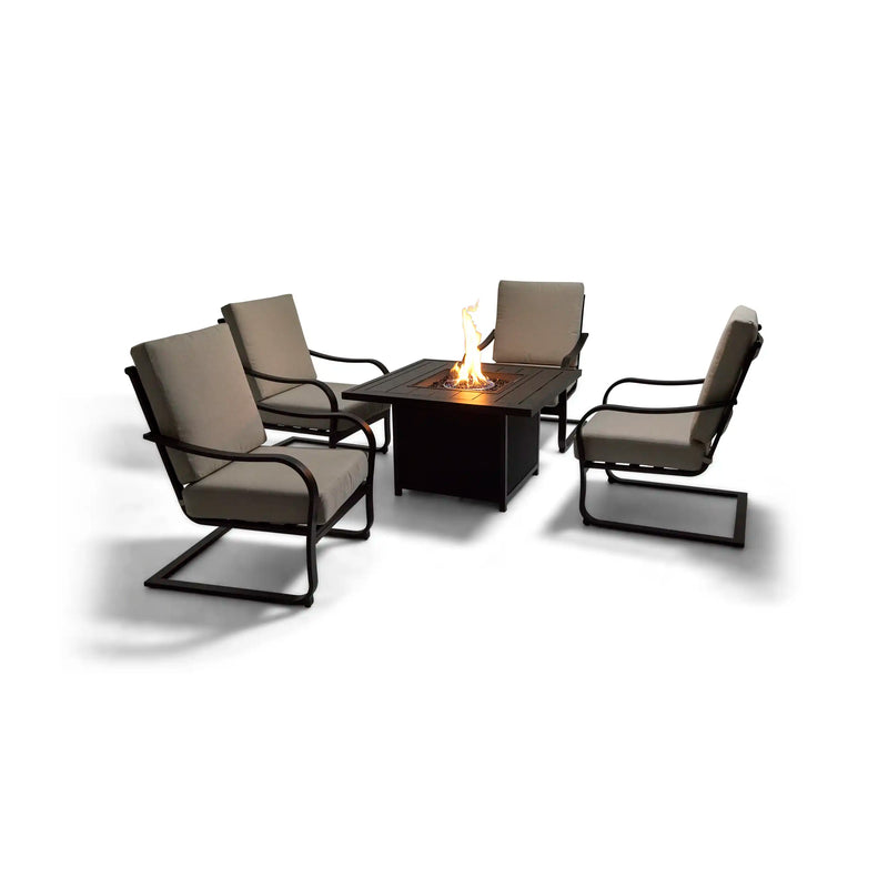 Wade 5 Piece Firepit Chat Group - The Great Escape