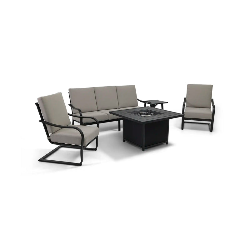 Wade 5 Piece Sofa Firepit Chat Group - The Great Escape