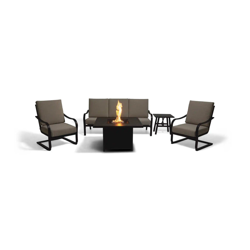 Wade 5 Piece Sofa Firepit Chat Group - The Great Escape