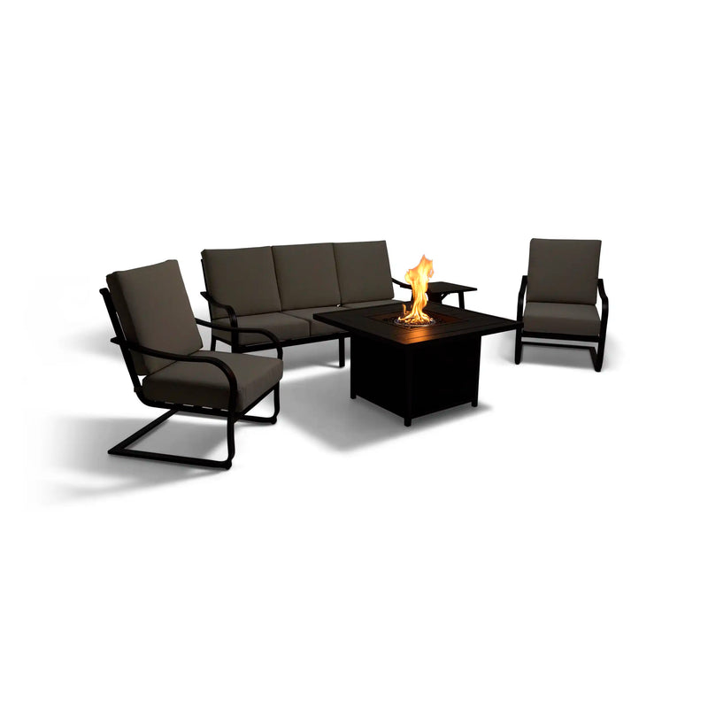 Wade 5 Piece Sofa Firepit Chat Group - The Great Escape