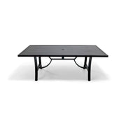 42x80 Inch Rectangle Aluminum Slat Dining Table - The Great Escape