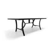 42x80 Inch Rectangle Aluminum Slat Dining Table - The Great Escape