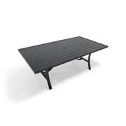 42x80 Inch Rectangle Aluminum Slat Dining Table - The Great Escape