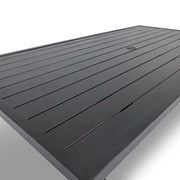 42x80 Inch Rectangle Aluminum Slat Dining Table - The Great Escape