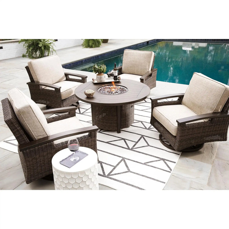 Bayfield 5 Piece Firepit Chat Group - The Great Escape
