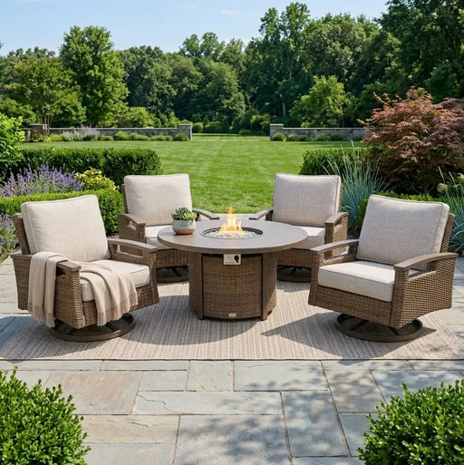 Bayfield 5 Piece Firepit Chat Group - The Great Escape